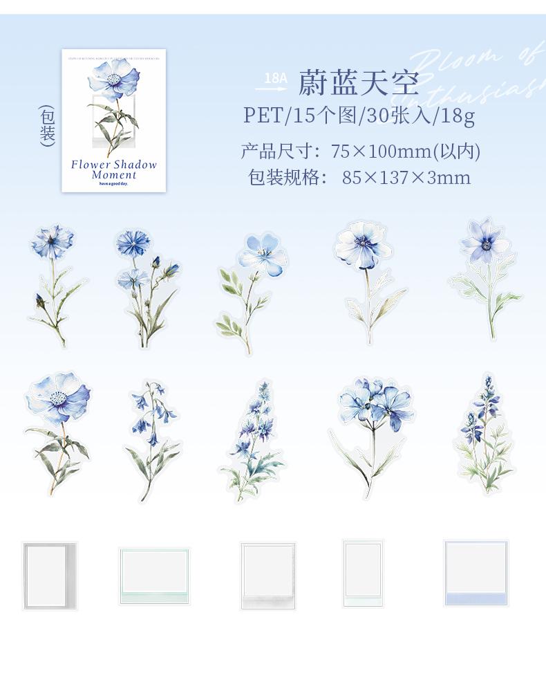 30 pcs film and Flowers Plant Stickers pack Creativity PET Decorative Sticker for DIY Diary Scrapbooking Junk Journal Supplies
30 pcs film and Flowers Plant Stickers pack Creativity PET Decorative Sticker for DIY Diary Scrapbooking Junk Journal Supplies