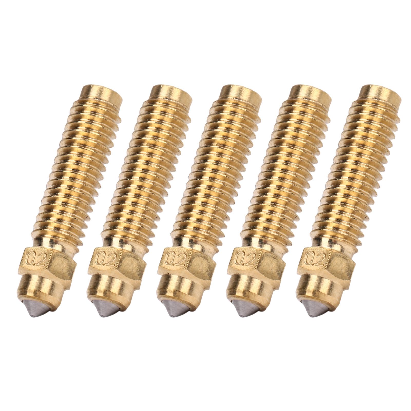 5Pcs Bimetallic Nozzles Set Fit for Carbon 3D Printer Brass Hardened Steel 0.2mm High Flowrate High Speed Printing
5Pcs Bimetallic Nozzles Set Fit for Carbon 3D Printer Brass Hardened Steel 0.2mm High Flowrate High Speed Printing
