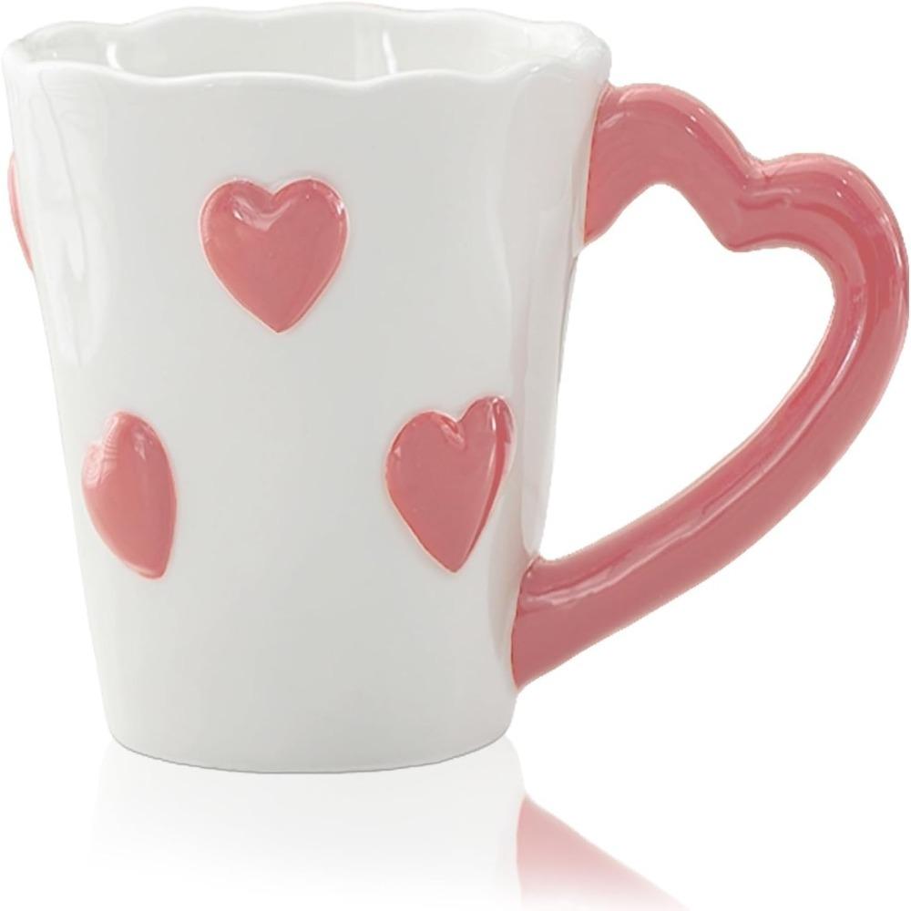 Unique 8.5 Oz Heart-Shaped Coffee Mug Ceramic with Handle Cute Water Cup Durable Heart Pattern Milk Cup Women s Gifts розовый
Unique 8.5 Oz Heart-Shaped Coffee Mug Ceramic with Handle Cute Water Cup Durable Heart Pattern Milk Cup Women s Gifts розовый