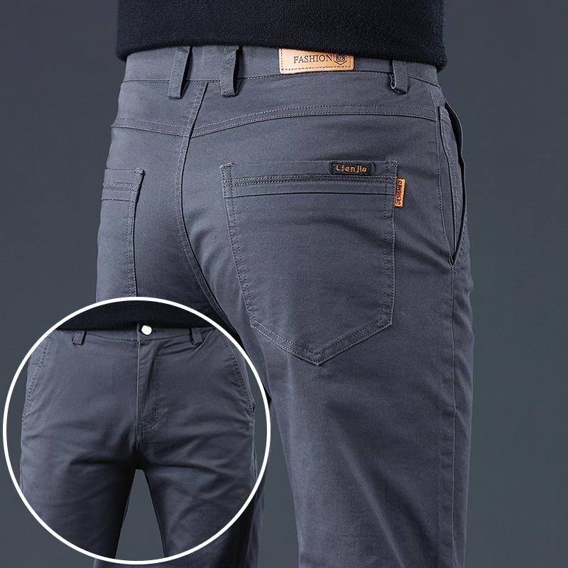 Men S Pure Cotton Casual Pants Autumn Trendy Versatile Men S Trousers Slim Straight Elastic Business Pants For Winter 28 серый
Men S Pure Cotton Casual Pants Autumn Trendy Versatile Men S Trousers Slim Straight Elastic Business Pants For Winter 28 серый