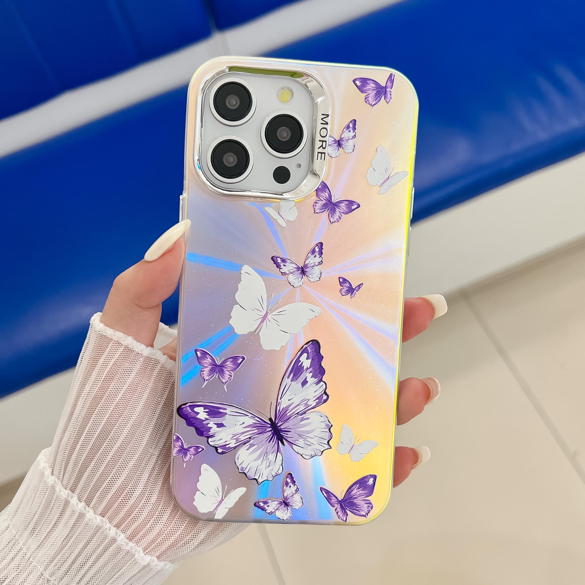 For iPhone 14 Pro Electroplating Case Laser Effect Butterfly Pattern PC+TPU Hybrid Cover AB6
For iPhone 14 Pro Electroplating Case Laser Effect Butterfly Pattern PC+TPU Hybrid Cover AB6