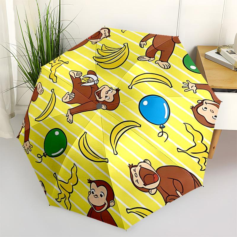 Curious George, Bananas Automatic Opening and Closing, 8 rib Structure Portable Umbrella, Suitable for Men and Women in All Seasons Perfect
Curious George, Bananas Automatic Opening and Closing, 8 rib Structure Portable Umbrella, Suitable for Men and Women in All Seasons Perfect