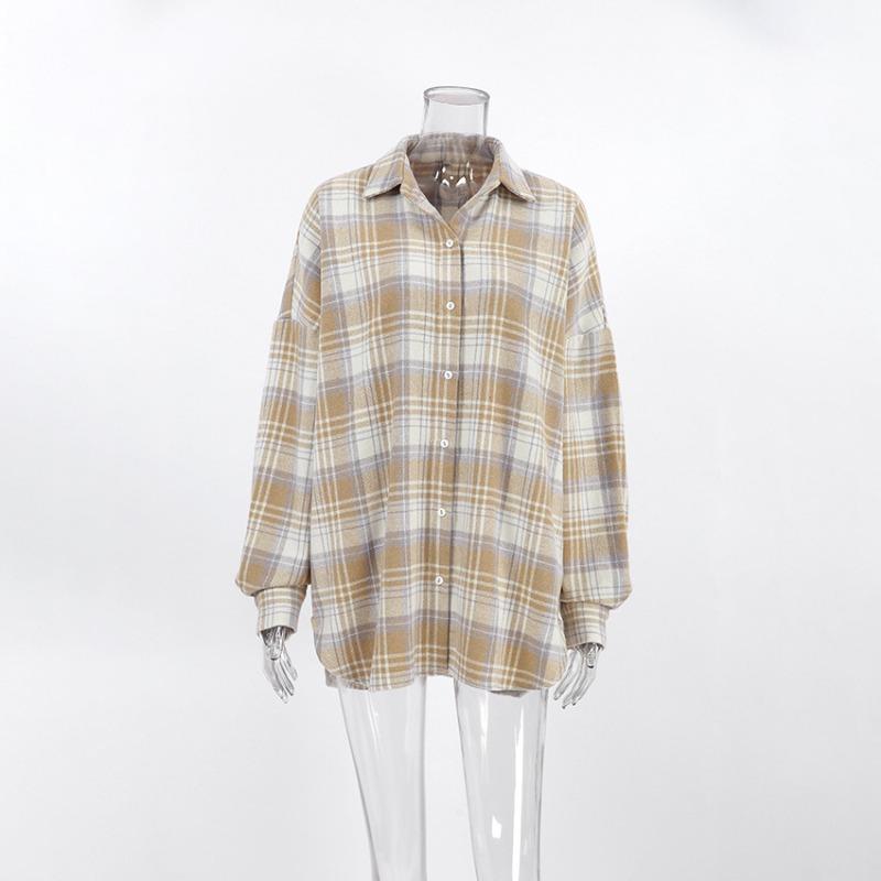 Винтажные рубашки с длинным рукавом в клетку женские весенние модные повседневные топы с отложным воротником офисные однобортные блузки женские L
Винтажные рубашки с длинным рукавом в клетку женские весенние модные повседневные топы с отложным воротником офисные однобортные блузки женские L