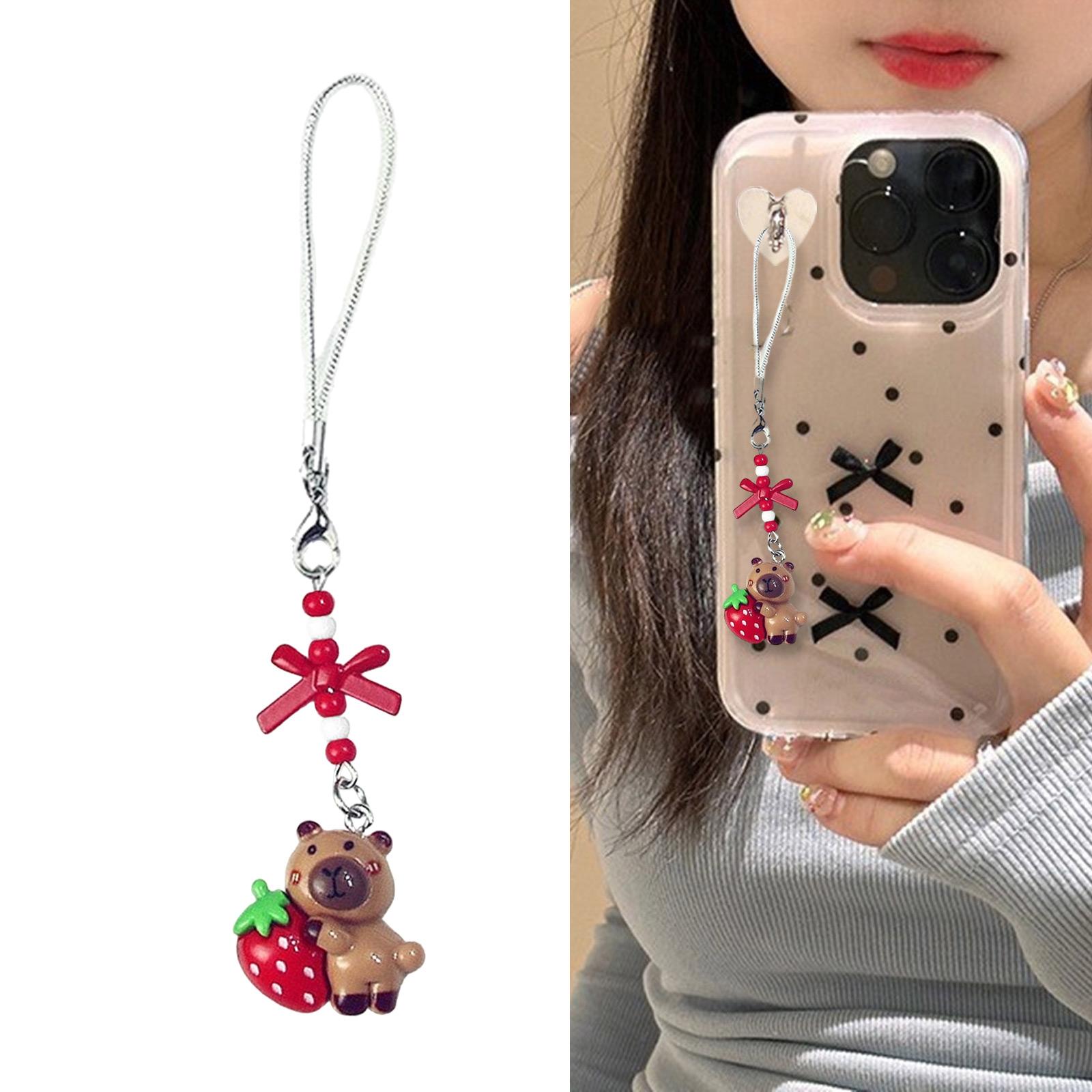 Adorable Capybara Beaded Phone Charm Cute Handcrafted Resin Keychain Pendant for Young Women and Fashion Enthusiasts T2
Adorable Capybara Beaded Phone Charm Cute Handcrafted Resin Keychain Pendant for Young Women and Fashion Enthusiasts T2