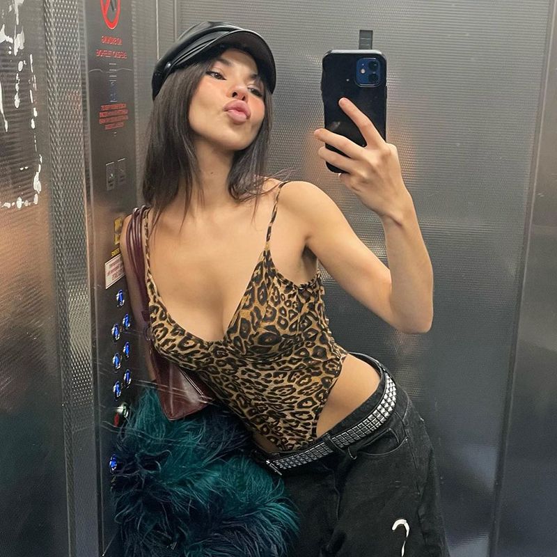 V-neck Leopard Print Low Cut Wild Sexy Silm Jumpsuit Leopard print S
V-neck Leopard Print Low Cut Wild Sexy Silm Jumpsuit Leopard print S