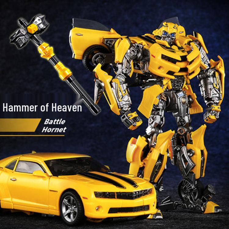 Super Large Transforming Toy Set: Optimus Prime, Bumblebee, and 3 Car Robots - Action Figures for Boys, Alloy Collection
Super Large Transforming Toy Set: Optimus Prime, Bumblebee, and 3 Car Robots - Action Figures for Boys, Alloy Collection