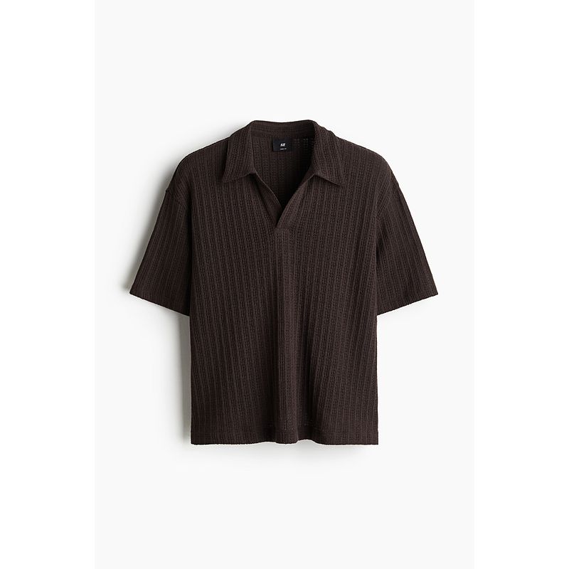 HM Men s Clothing 2025 Autumn New Arrival Fold Collar Loose Jacquard Knitting Polo Shirt Seagull Collar Short Sleeve 1265116 Brown 165/84(XS)
HM Men s Clothing 2025 Autumn New Arrival Fold Collar Loose Jacquard Knitting Polo Shirt Seagull Collar Short Sleeve 1265116 Brown 165/84(XS)