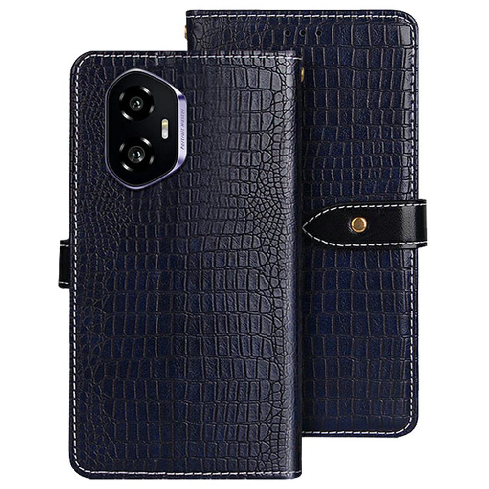IDEWEI For Honor 300 Case Crocodile Texture PU Leather Flip Phone Cover Blue
IDEWEI For Honor 300 Case Crocodile Texture PU Leather Flip Phone Cover Blue