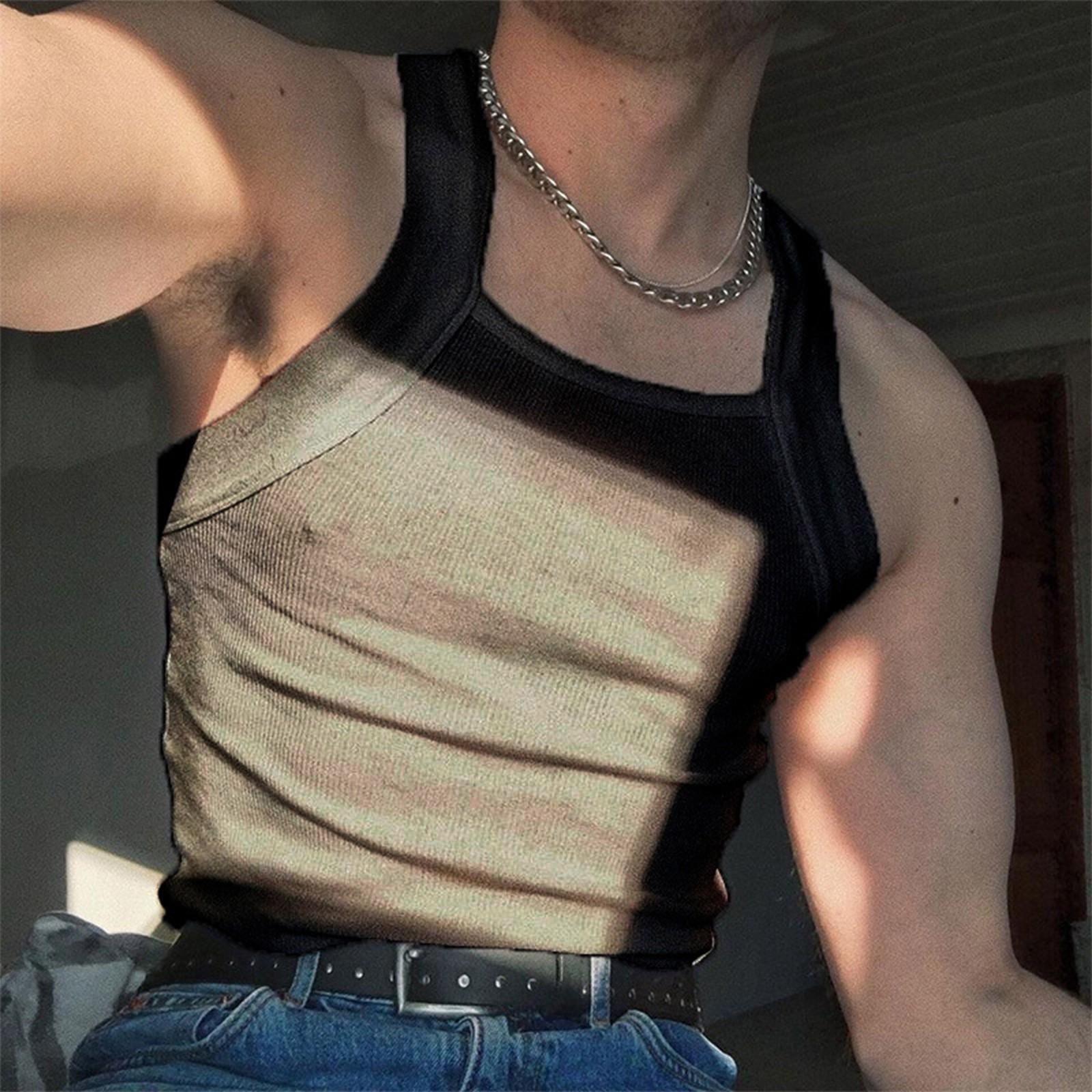 Men s Sleeveless Tank Top Slim Fit Casual Stretchy Lightweight Undershirt Soft Fabric Summer Base Layer Muscle Shirt L
Men s Sleeveless Tank Top Slim Fit Casual Stretchy Lightweight Undershirt Soft Fabric Summer Base Layer Muscle Shirt L