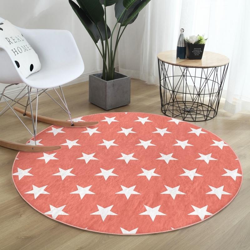 Modern Star Patterned Digital Printed Orange Corridor and Hallway Round Carpet With Washable Non-Slip Base
Modern Star Patterned Digital Printed Orange Corridor and Hallway Round Carpet With Washable Non-Slip Base