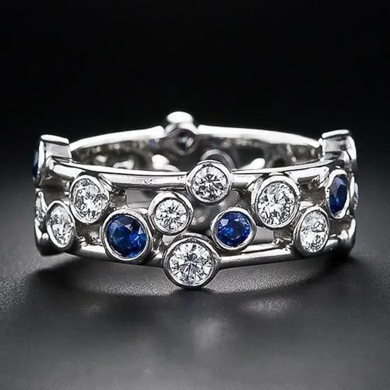 Fashion White/Blue CZ Wedding Bands Female Rings Copper Color Versatile Design Lady s Finger-ring Party Statement Zircon 6
Fashion White/Blue CZ Wedding Bands Female Rings Copper Color Versatile Design Lady s Finger-ring Party Statement Zircon 6