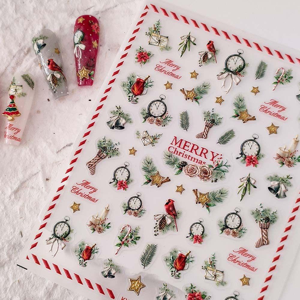 Bowknot Christmas Nail Stickers Elk Nail Stickers Snowflake Nail Decals Nail Art Decorations B1
Bowknot Christmas Nail Stickers Elk Nail Stickers Snowflake Nail Decals Nail Art Decorations B1