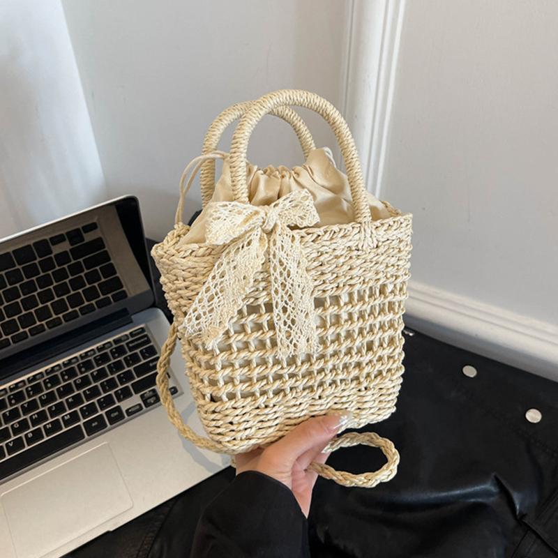 Роскошная дизайнерская кружевная соломенная женская сумка-тоут с бантом, повседневная сумка через плечо, маленькая летняя пляжная сумка 18x8x15cm
Роскошная дизайнерская кружевная соломенная женская сумка-тоут с бантом, повседневная сумка через плечо, маленькая летняя пляжная сумка 18x8x15cm