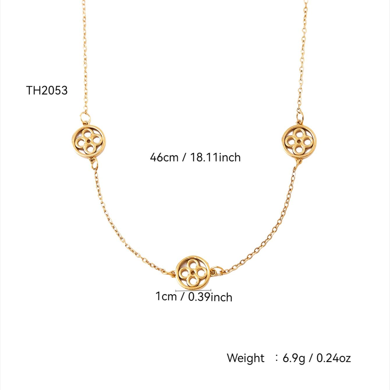 Модный Элегантный Шарм Легкая Роскошь Стиль Старых Денег Нержавеющая Сталь Покрытие 18К Золотом Полый Четырехлистный Клевер Ожерелье Женское
Модный Элегантный Шарм Легкая Роскошь Стиль Старых Денег Нержавеющая Сталь Покрытие 18К Золотом Полый Четырехлистный Клевер Ожерелье Женское