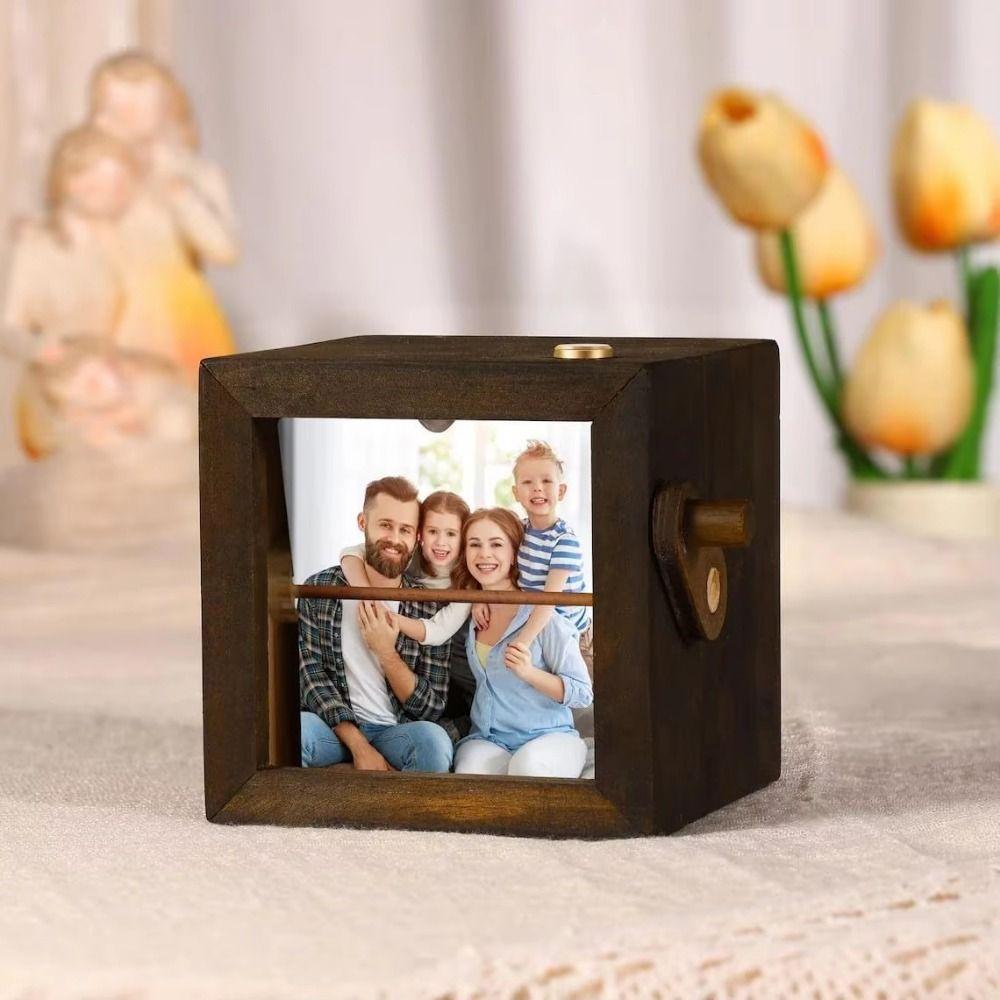 Hand Motion DIY Wooden Rotating Picture Album Page-turning Photo Machine Independence Day 8 Photos хакі
Hand Motion DIY Wooden Rotating Picture Album Page-turning Photo Machine Independence Day 8 Photos хакі