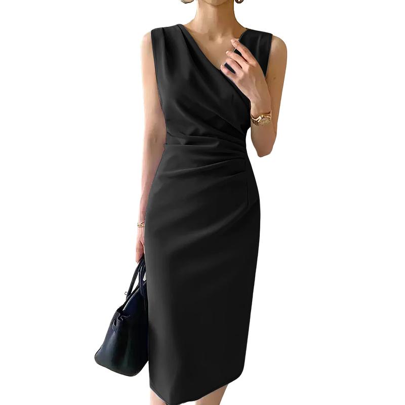 ZANZEA Женское повседневное летнее платье-футляр без рукавов с V-образным вырезом чёрный
ZANZEA Женское повседневное летнее платье-футляр без рукавов с V-образным вырезом чёрный