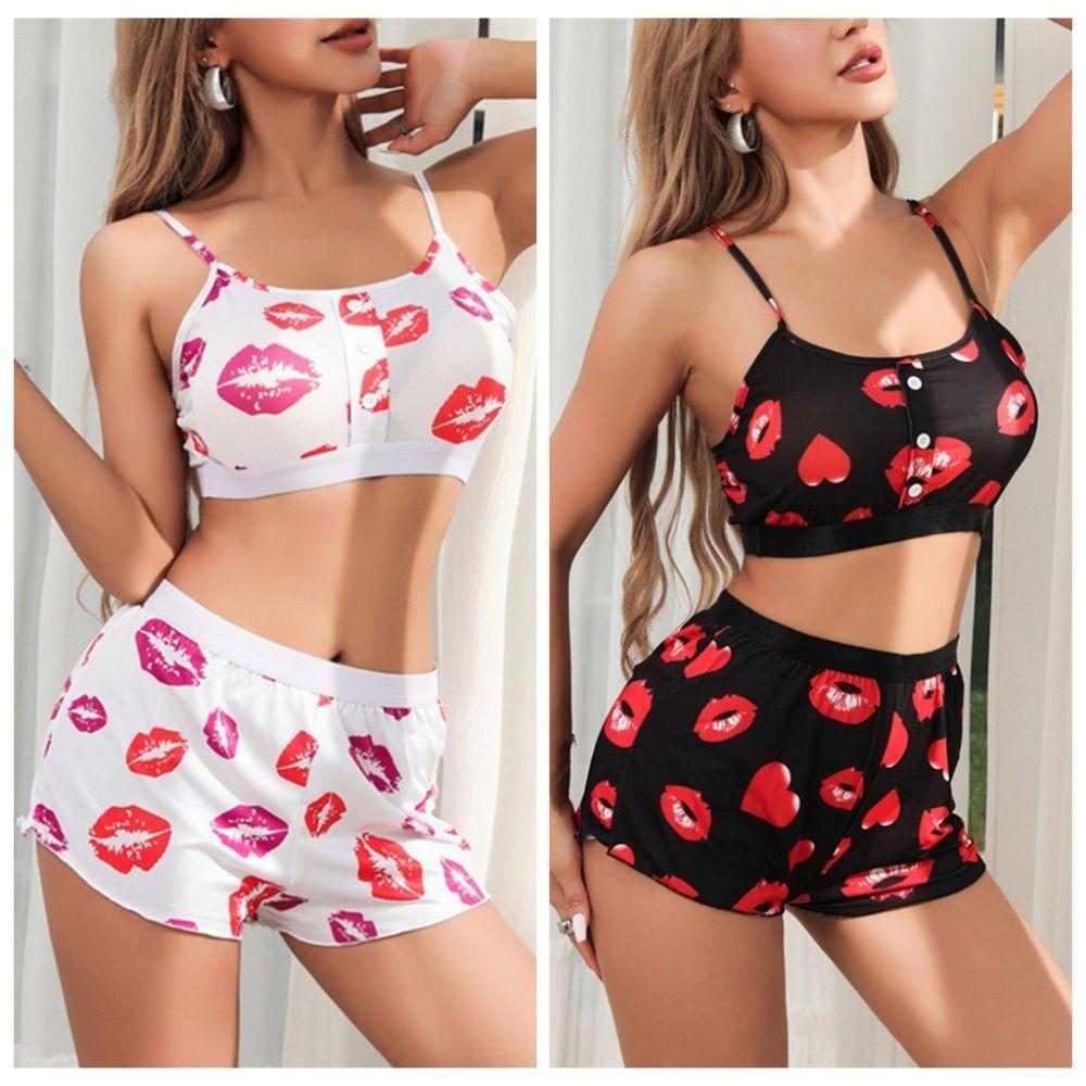 Letter Printed Two Piece Nightwears Set Button Summer Sleepwear Sets Shorts Pajama Suit Summer L белый
Letter Printed Two Piece Nightwears Set Button Summer Sleepwear Sets Shorts Pajama Suit Summer L белый