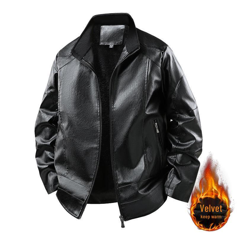 Men s Cross-Border E-commerce Velvet-Lined Slim Fit Leather Jacket - Korean Style Winter Casual Lapel Design XL чорний
Men s Cross-Border E-commerce Velvet-Lined Slim Fit Leather Jacket - Korean Style Winter Casual Lapel Design XL чорний