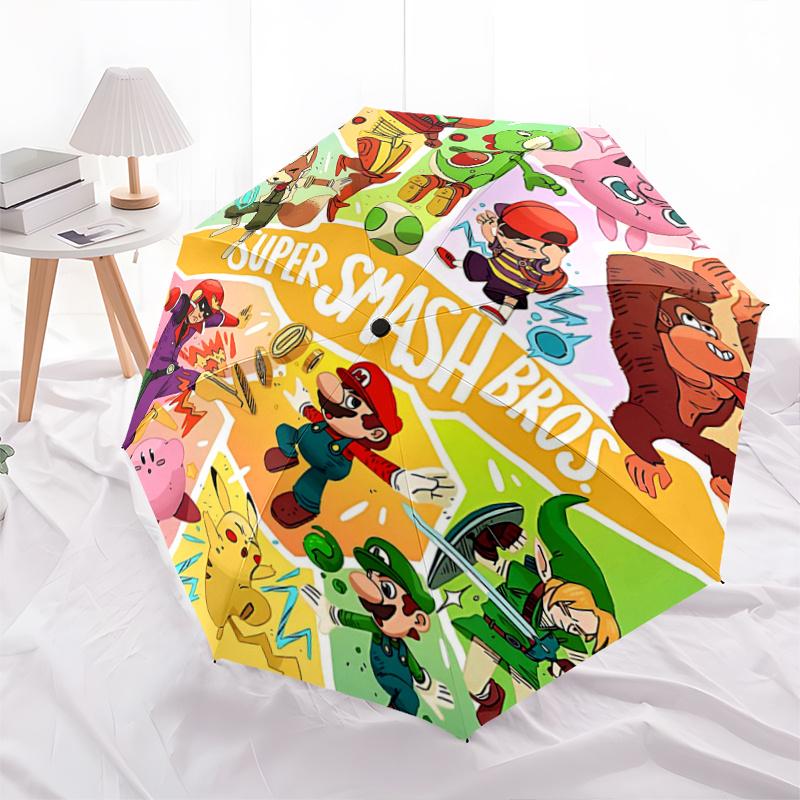 1pc Super Smash Bros. Characters Automatic Open/CloseCartoon Umbrella, Portable Compact Umbrella for Men & Women G092
1pc Super Smash Bros. Characters Automatic Open/CloseCartoon Umbrella, Portable Compact Umbrella for Men & Women G092