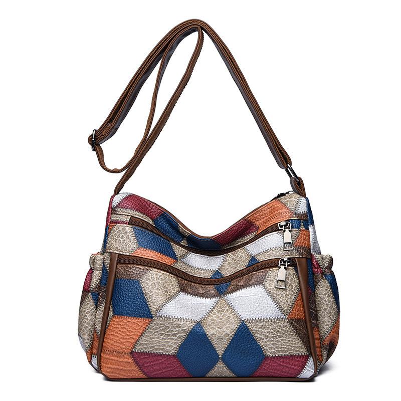 Color Block Shoulder Crossbody Bag Women Mature Multiple Zipper Compartments Fashi New Handbag
Color Block Shoulder Crossbody Bag Women Mature Multiple Zipper Compartments Fashi New Handbag
