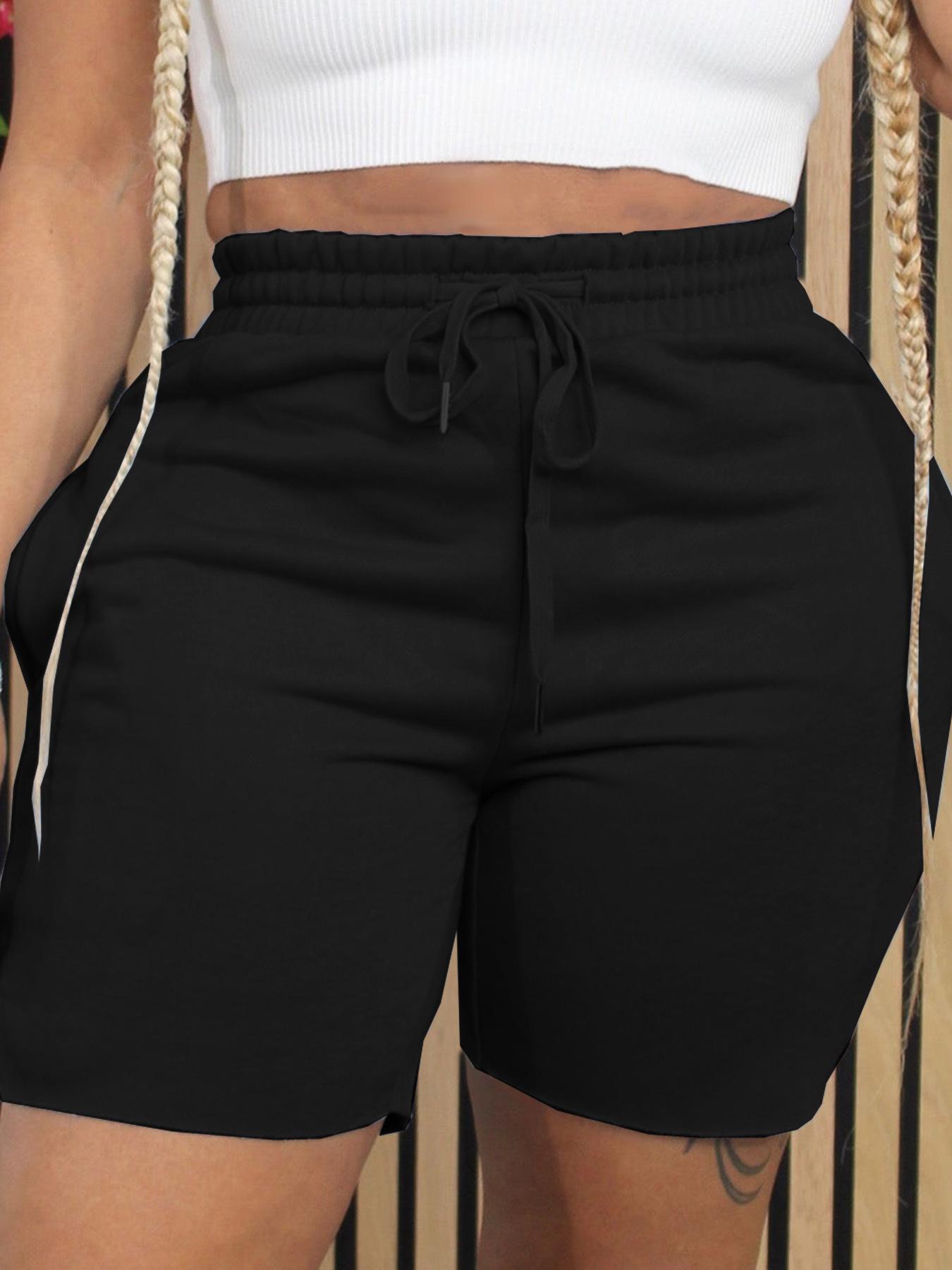 TW405 Women s Summer Solid Color Casual Drawstring Shorts L чёрный
TW405 Women s Summer Solid Color Casual Drawstring Shorts L чёрный