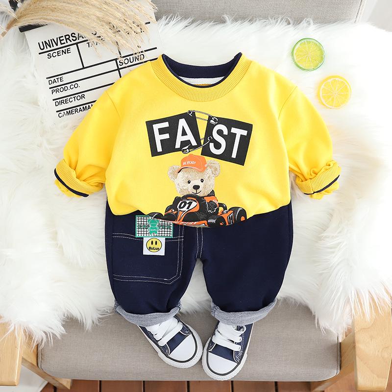 2023 Новые костюмы из двух частей в корейском стиле для мальчиков на весну и осень: свитера и толстовки 110 cm
2023 Новые костюмы из двух частей в корейском стиле для мальчиков на весну и осень: свитера и толстовки 110 cm