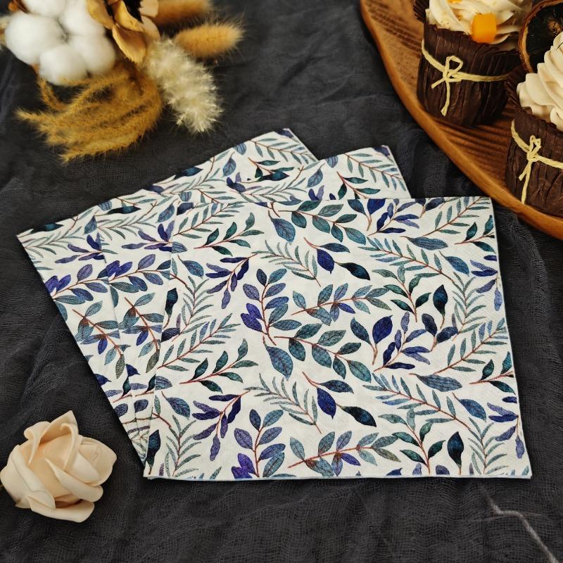 Morandi Eucalyptus Napkins, 33cm 2-Ply Watercolor Style Blue Green Leaves for Wedding Birthday Party Table Decor, Oil Painting Feel Bag Package
Morandi Eucalyptus Napkins, 33cm 2-Ply Watercolor Style Blue Green Leaves for Wedding Birthday Party Table Decor, Oil Painting Feel Bag Package