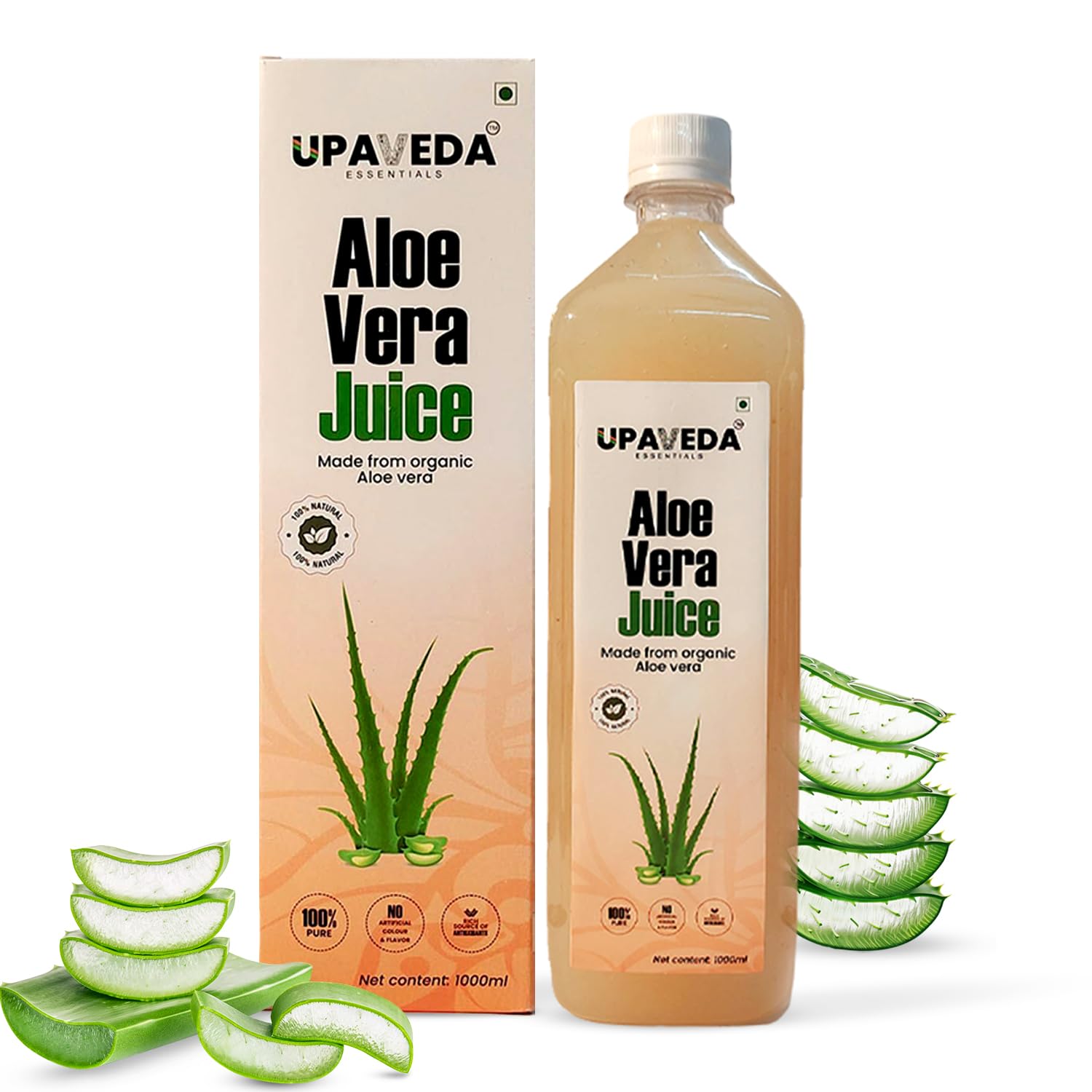 Upaveda Aloe Vera Juice With Pulp Rejuvenates Skin & Hair Natural Juice | 1000ml 2.2lbs
Upaveda Aloe Vera Juice With Pulp Rejuvenates Skin & Hair Natural Juice | 1000ml 2.2lbs