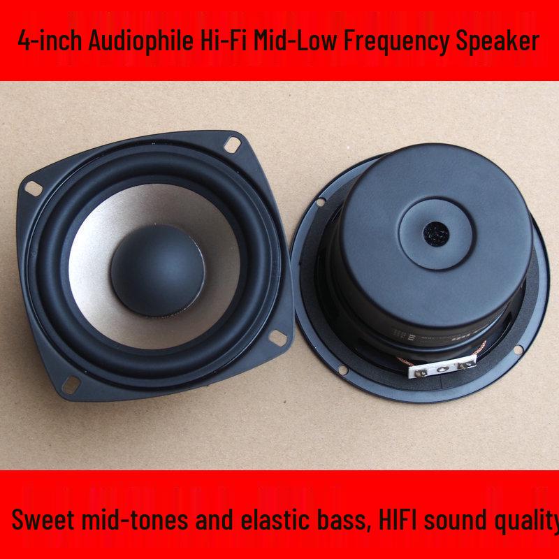 4-inch HiFi Audiophile Mid-Bass Speaker with Sweet Bass and Fierce Midrange Square Diameter 105MM-4 Ohm-Black
4-inch HiFi Audiophile Mid-Bass Speaker with Sweet Bass and Fierce Midrange Square Diameter 105MM-4 Ohm-Black