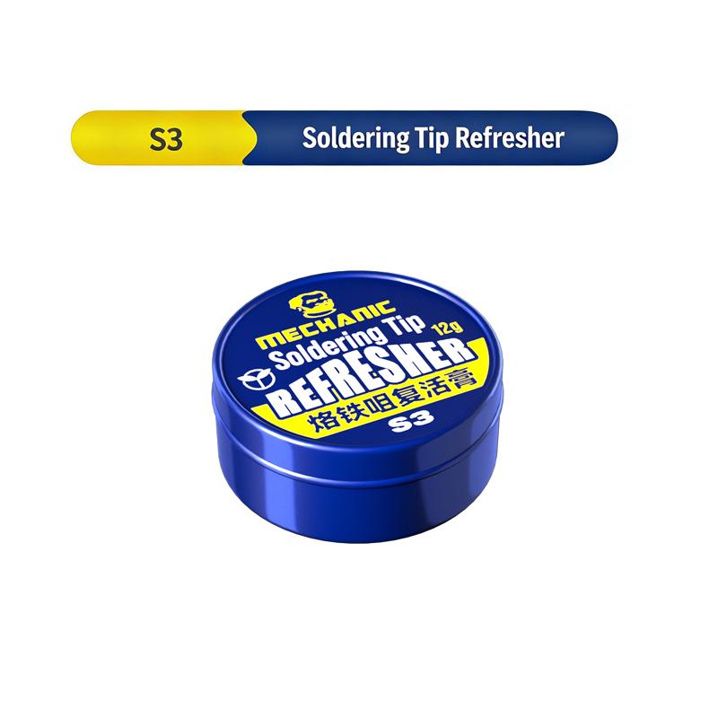 MECHANIC S3/S6/S9 Electric Soldering Iron Tip Clean Paste Resurrection Cream for Oxide Solder Iron Head Refresher S3
MECHANIC S3/S6/S9 Electric Soldering Iron Tip Clean Paste Resurrection Cream for Oxide Solder Iron Head Refresher S3
