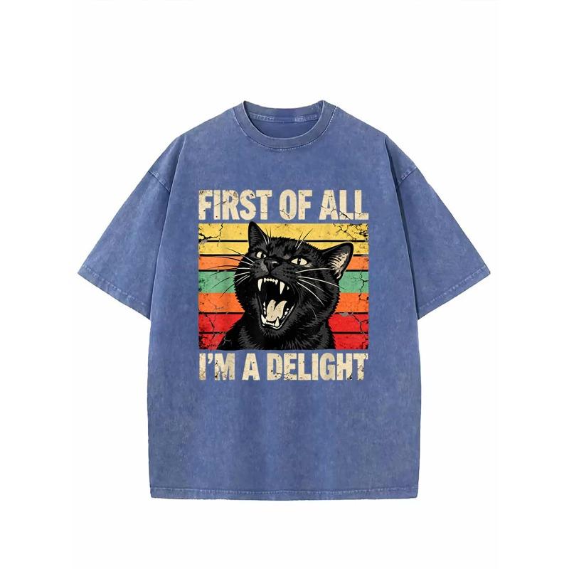 European sizes Men s T-Shirt - Retro Black Cat with Hiss And Claws, Distressed Horizontal Stripes, Soft Crew Neck Short Sleeve Top 5XL синій
European sizes Men s T-Shirt - Retro Black Cat with Hiss And Claws, Distressed Horizontal Stripes, Soft Crew Neck Short Sleeve Top 5XL синій