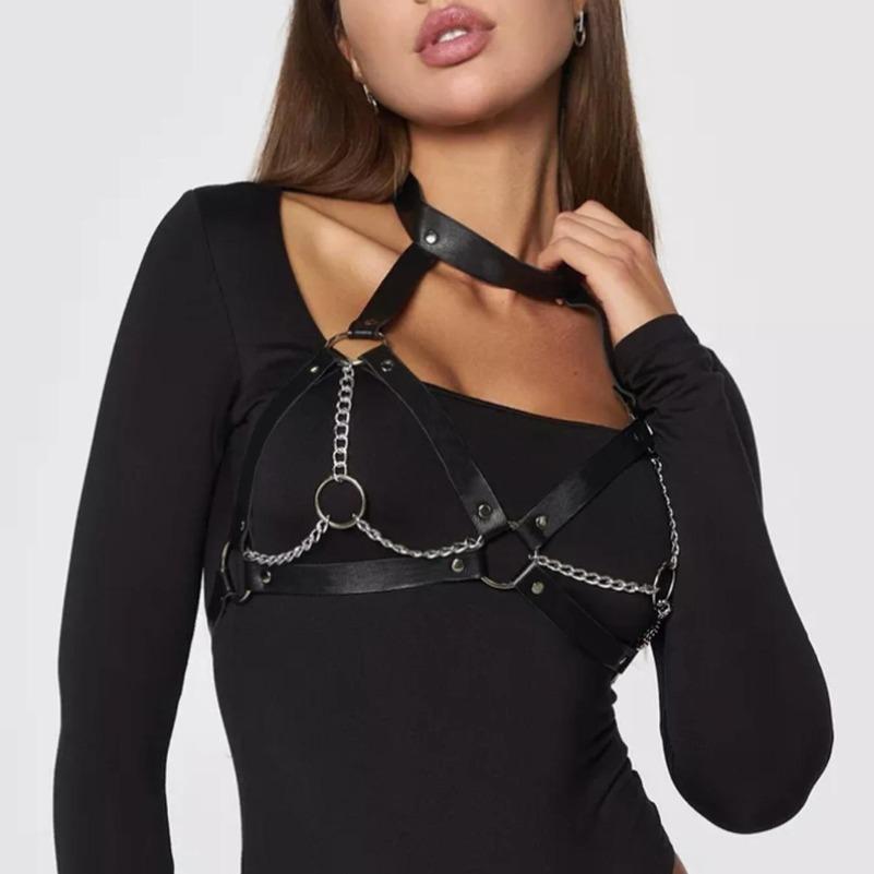 Жіночий Сексуальний Нагрудний Шкіряний Ремінь-Корсет з Ланцюгом Готичний Панк Фетиш Одяг Аксесуар Декоративний Клітинний Бюстгальтер ONE SIZE
Жіночий Сексуальний Нагрудний Шкіряний Ремінь-Корсет з Ланцюгом Готичний Панк Фетиш Одяг Аксесуар Декоративний Клітинний Бюстгальтер ONE SIZE