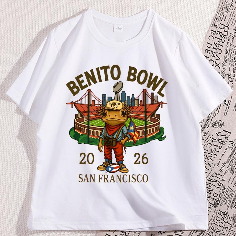 Benito Bowl T Shirt Puerto Rico Coqui Frog Tee Shirt Football Printed Graphic T Shirts Casual Short Sleeve Comfortable Tees Tops 3XL
Benito Bowl T Shirt Puerto Rico Coqui Frog Tee Shirt Football Printed Graphic T Shirts Casual Short Sleeve Comfortable Tees Tops 3XL