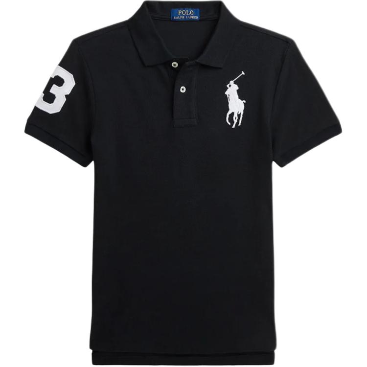 Рубашка поло Polo Ralph Lauren с вышивкой логотипа, с коротким рукавом, детские топы, черная 323708861-111 S
Рубашка поло Polo Ralph Lauren с вышивкой логотипа, с коротким рукавом, детские топы, черная 323708861-111 S