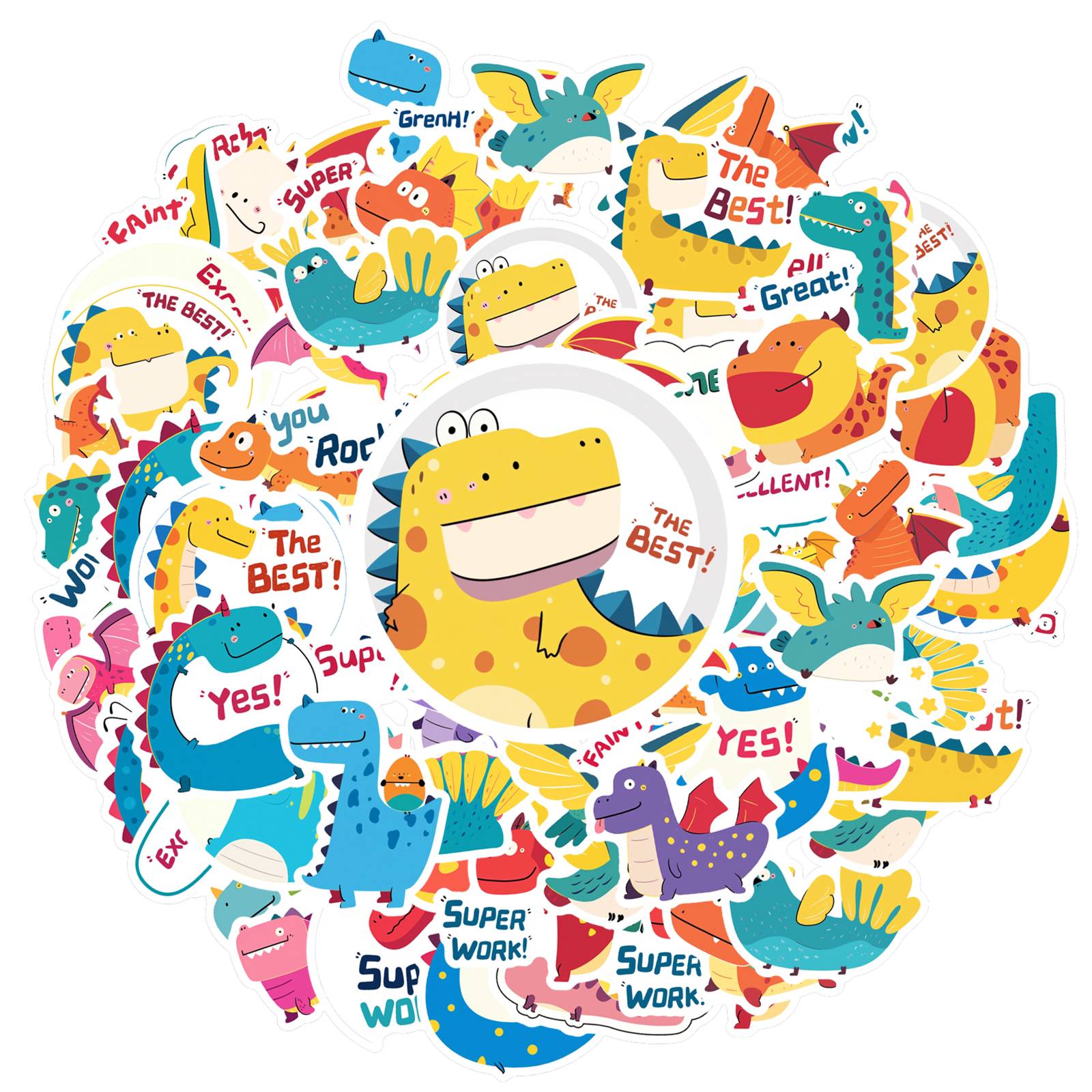 35pcs Cartoon Compliments Stickers Cute Dinosaur Teacher Reward Stickers Stickers For Notebook Luggage Mobile Phone Cup
35pcs Cartoon Compliments Stickers Cute Dinosaur Teacher Reward Stickers Stickers For Notebook Luggage Mobile Phone Cup