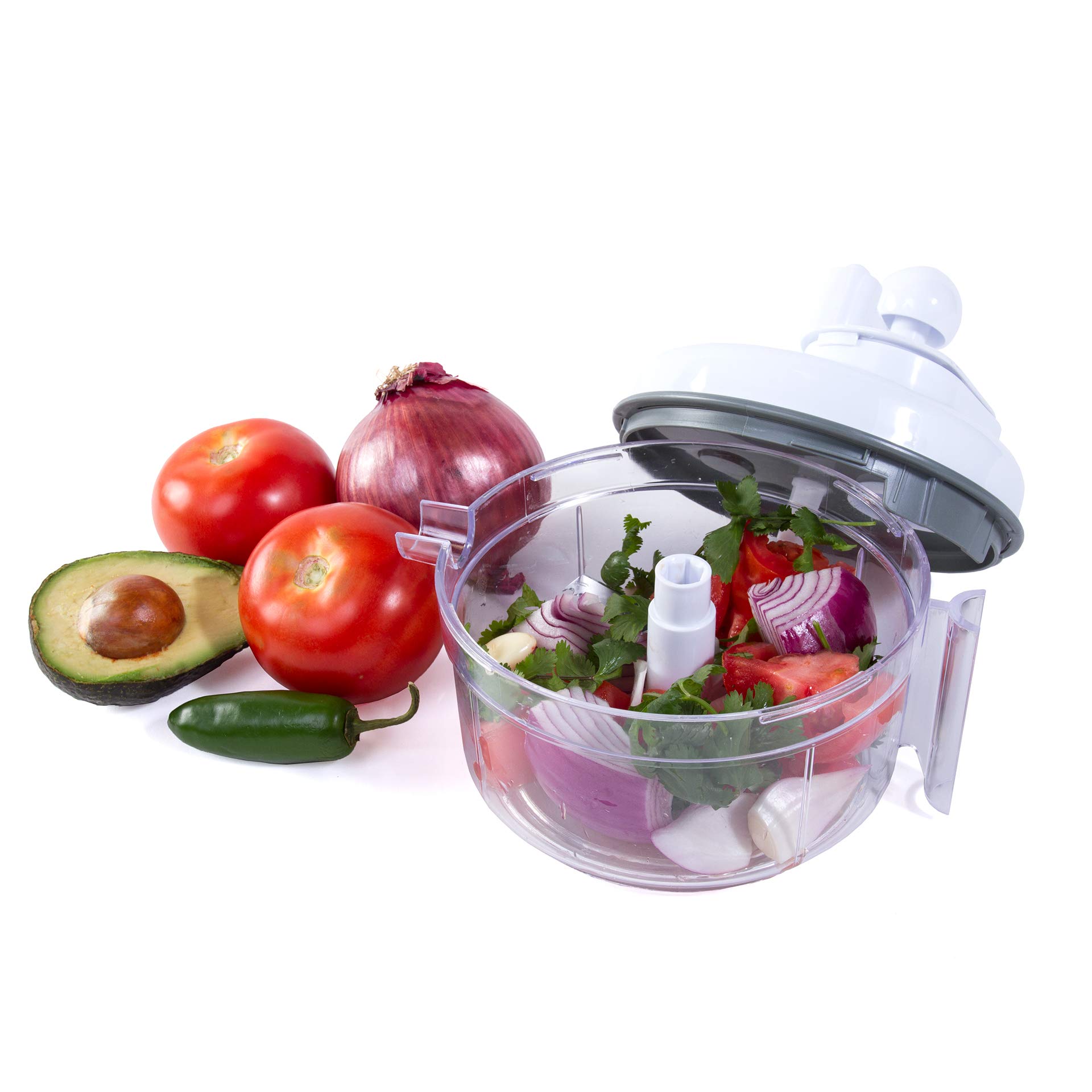 Salsa Food Mixer and Blender Salsa Master Manual Food Processor by SCC Maker, Chopper, -
Salsa Food Mixer and Blender Salsa Master Manual Food Processor by SCC Maker, Chopper, -
