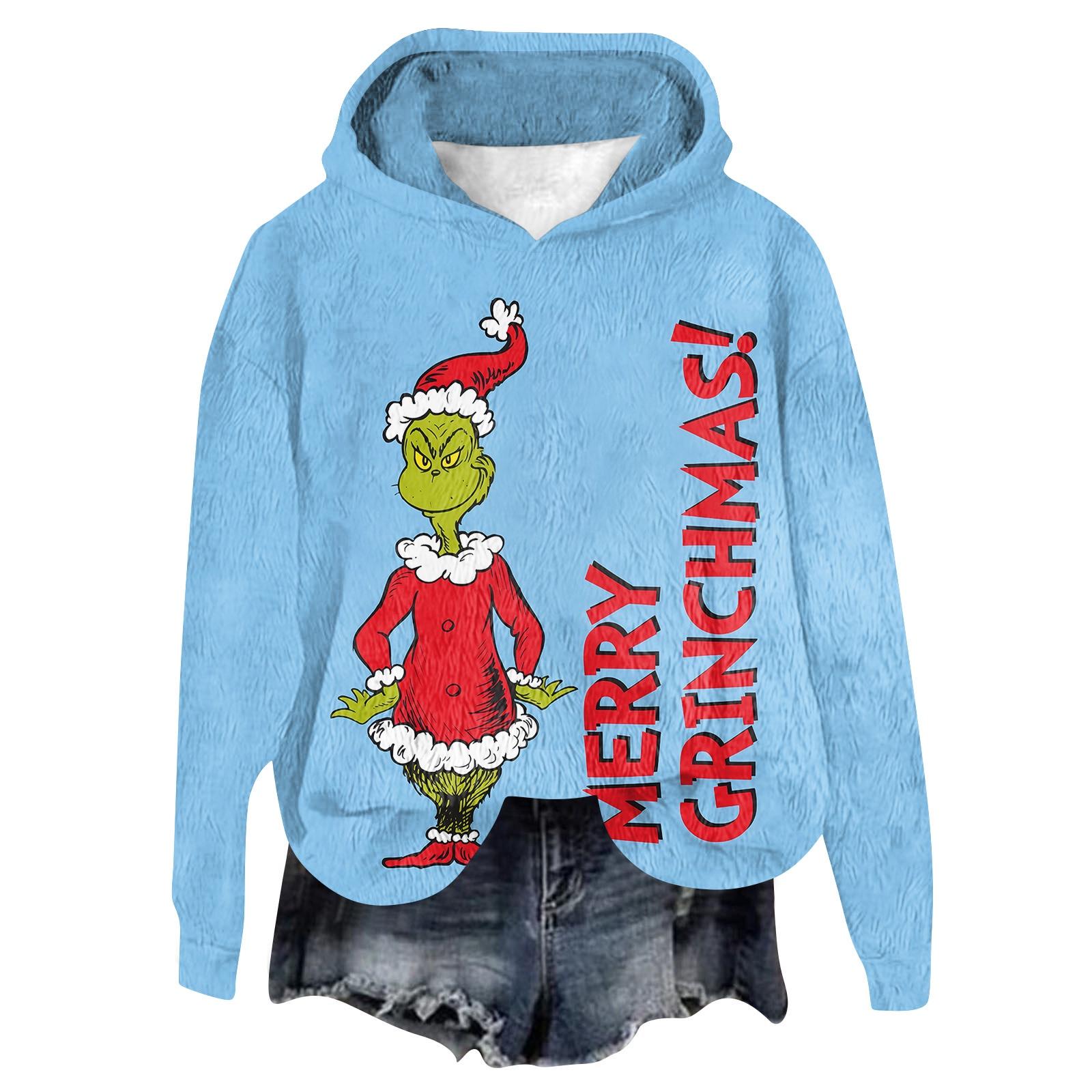 Женская фланелевая толстовка с капюшоном и длинными рукавами с рождественским принтом L синий
Женская фланелевая толстовка с капюшоном и длинными рукавами с рождественским принтом L синий