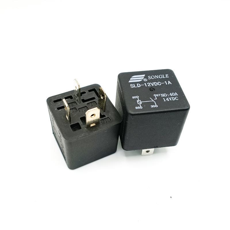 SLD-12VDC-1C Original Songle Automotive Relay: 40A, 12V DC, Single Changeover, Normally Open. 40A Five-wire Socket
SLD-12VDC-1C Original Songle Automotive Relay: 40A, 12V DC, Single Changeover, Normally Open. 40A Five-wire Socket