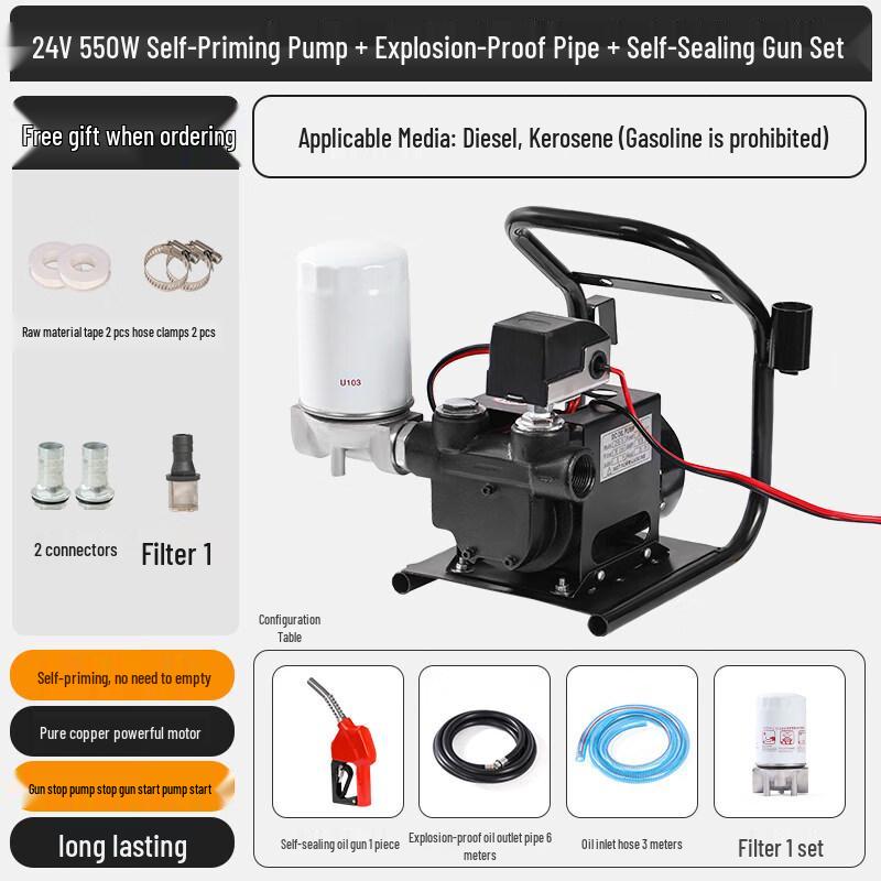 Electric Diesel Fuel Transfer Pump with Auto Start/Stop
Electric Diesel Fuel Transfer Pump with Auto Start/Stop