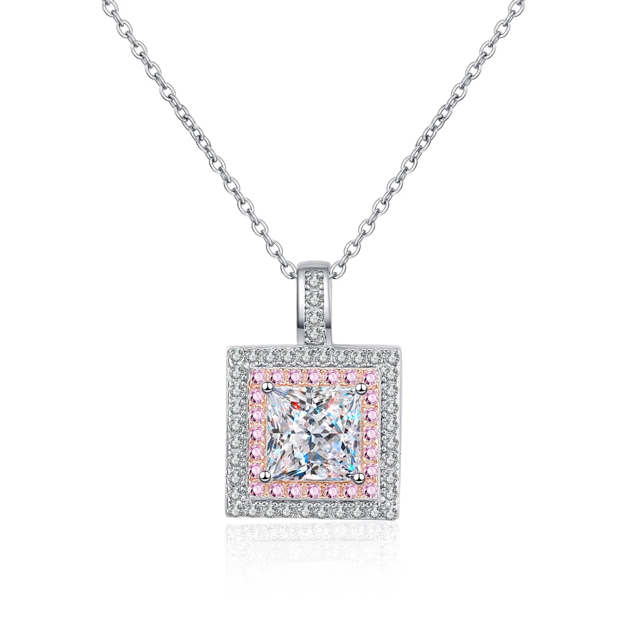 Fashion 100% Real Moissanite Necklace for Women Vvs Princess Cut Diamond Pendant for Girlfriend Jewelry S925 Sterling Silver
Fashion 100% Real Moissanite Necklace for Women Vvs Princess Cut Diamond Pendant for Girlfriend Jewelry S925 Sterling Silver