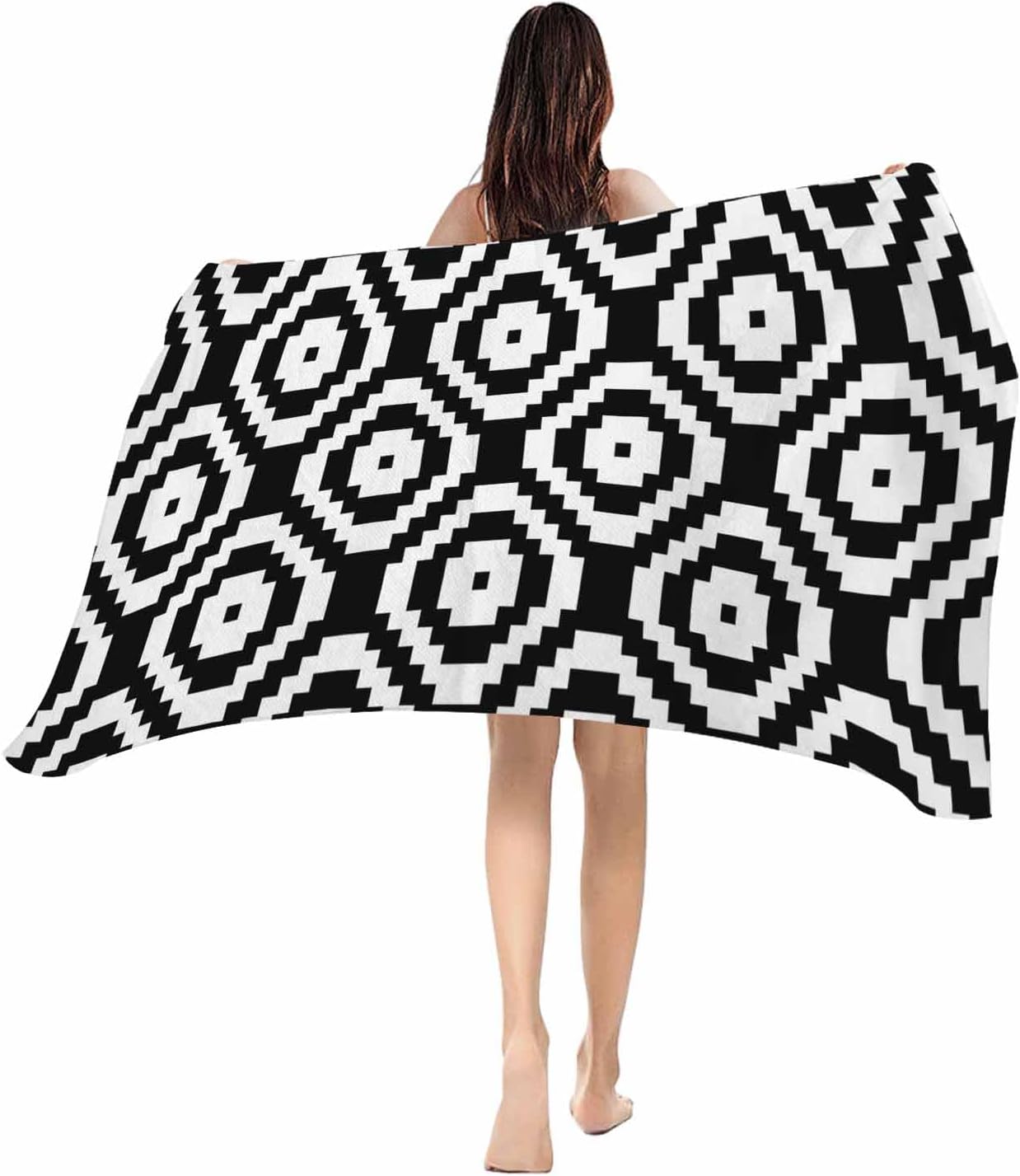 Beach Towel Modern Geometric Bath Pool Towels Black Square Art Soft Absorbent Beach Towel Lightweight Large Quick Swim Towels W40*H60(CM)
Beach Towel Modern Geometric Bath Pool Towels Black Square Art Soft Absorbent Beach Towel Lightweight Large Quick Swim Towels W40*H60(CM)