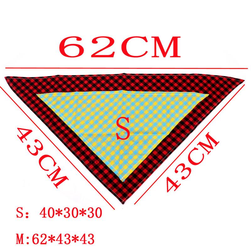 Fashion Plaid Pet Dog Triangular Bandage for Small Large Dogs Puppy Big Dog Cat Bib Scarf Bandanas Mascotas Accessories Supplies S-40x30x30cm
Fashion Plaid Pet Dog Triangular Bandage for Small Large Dogs Puppy Big Dog Cat Bib Scarf Bandanas Mascotas Accessories Supplies S-40x30x30cm