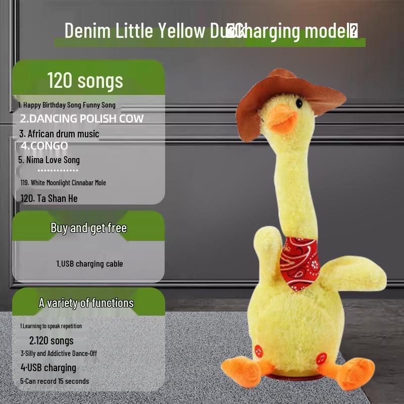 Плюшева іграшка Качка, що говорить - Інтерактивна лялька, яка співає, танцює та заспокоює немовлят
Плюшева іграшка Качка, що говорить - Інтерактивна лялька, яка співає, танцює та заспокоює немовлят