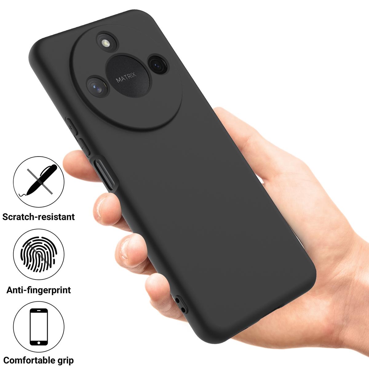 For Honor X60 5G/Honor X9c Smart 5G Case Liquid Silicone Phone Back Cover with Hand Strap Black
For Honor X60 5G/Honor X9c Smart 5G Case Liquid Silicone Phone Back Cover with Hand Strap Black
