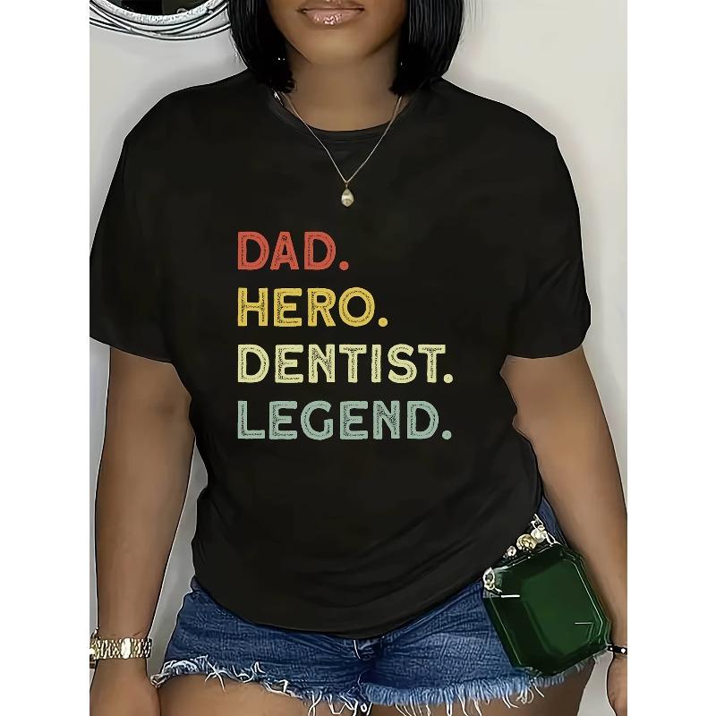 Women s Funny Dad Hero Dentist Legend Graphic T-Shirt - Breathable Short Sleeve Crew Neck Tee with Red/Yellow/Green Print, Casual Comfort Fit 4XL чорний
Women s Funny Dad Hero Dentist Legend Graphic T-Shirt - Breathable Short Sleeve Crew Neck Tee with Red/Yellow/Green Print, Casual Comfort Fit 4XL чорний