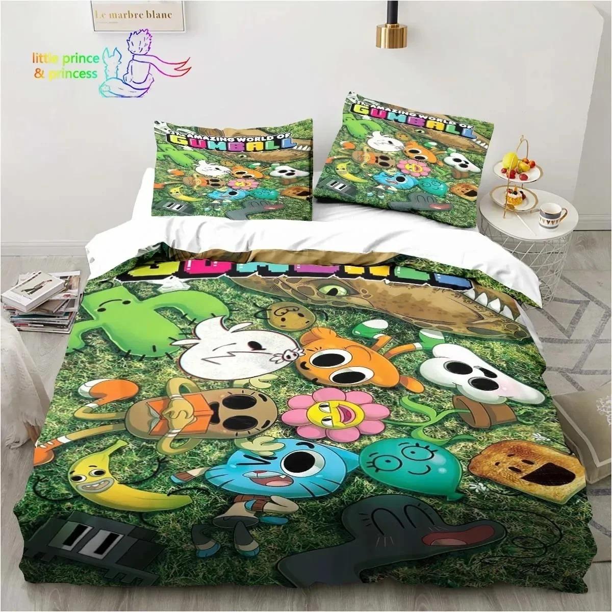 Amazing World Gumball 3D Printed Комплект постільної білизни Single Twin Full Queen Size Bed Set Adult Kid Bedroom Spaling Set EU SuperKing 260x220
Amazing World Gumball 3D Printed Комплект постільної білизни Single Twin Full Queen Size Bed Set Adult Kid Bedroom Spaling Set EU SuperKing 260x220