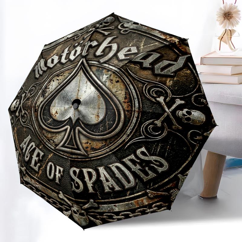 Auto Open-Close 8-Rib Umbrella, Motorhead Ace Of Spades Umbrella, Festive Digital Print Umbrella - Sturdy for Holiday Trips & Daily Commutes
Auto Open-Close 8-Rib Umbrella, Motorhead Ace Of Spades Umbrella, Festive Digital Print Umbrella - Sturdy for Holiday Trips & Daily Commutes