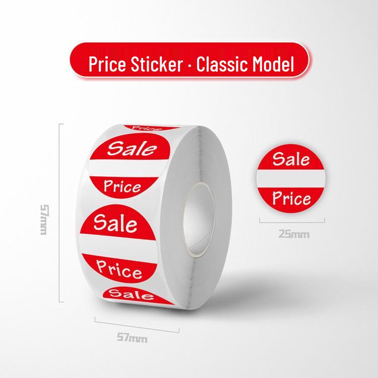 Roll of Red Sale Tag Stickers for Retail
Roll of Red Sale Tag Stickers for Retail