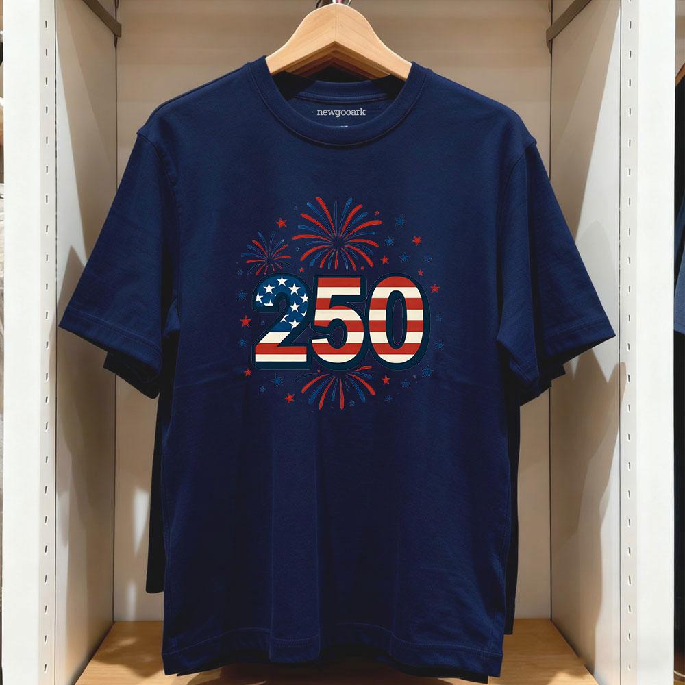 250 Stars and Stripes Patriotic Design for America 250 T Shirt Women Unisex Casual Cotton Graphic T Shirts Shortsleev 4XL
250 Stars and Stripes Patriotic Design for America 250 T Shirt Women Unisex Casual Cotton Graphic T Shirts Shortsleev 4XL