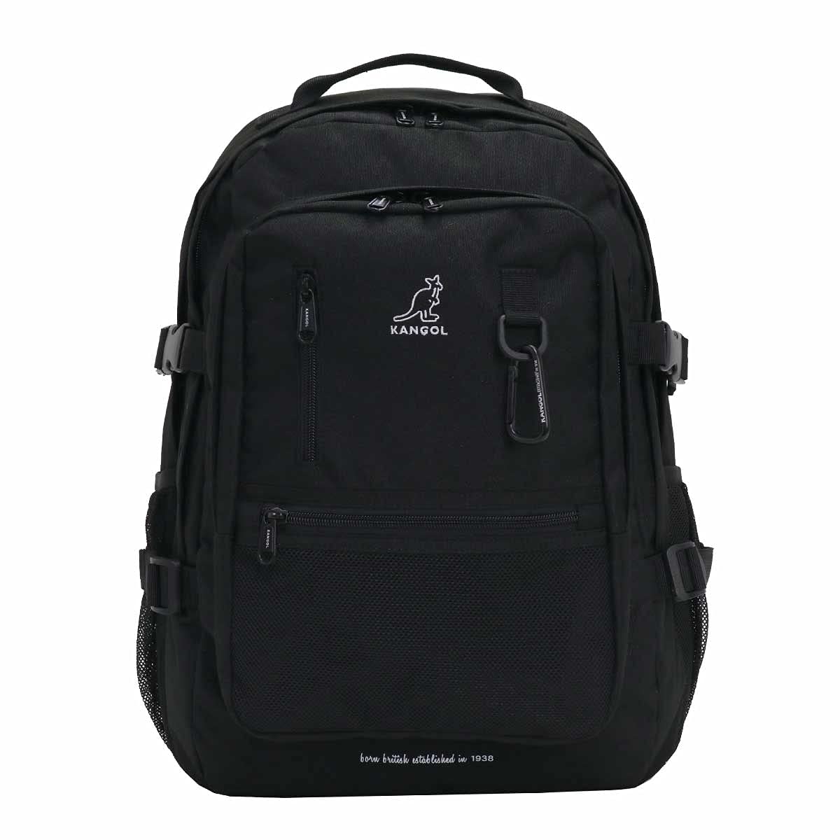 Kangol KGSA-BG0197 Backpack with Side Belt and Big Pockets (Black)
Kangol KGSA-BG0197 Backpack with Side Belt and Big Pockets (Black)